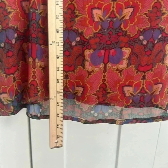 Alberto Makali boho orchid pattern mini dress Medium - Picture 5 of 7